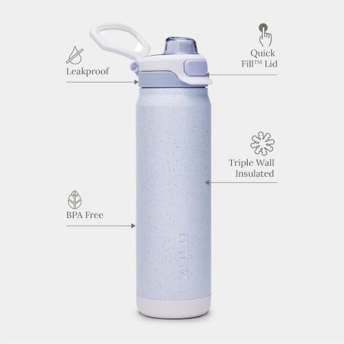 ZULU Powerfill Pro 24oz Stainless Steel Water Bottle - Glacier Drift - color: Glacier Drift, style: 24oz
