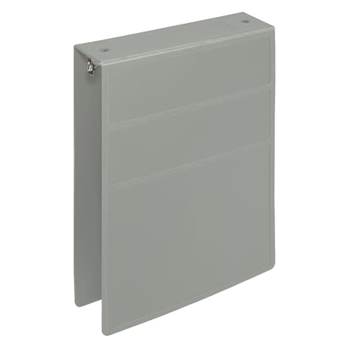 Carstens 2-Inch Heavy Duty 3-Ring Binder - Top Opening, Ash Gray, Durable Plastic, Precision No-Gap Rings, Waterproof Cover, No Pockets, Holds 300 US Letter Sheets, BPA-Free, Made in USA (2872-3R) - color: Gray, size: Individual