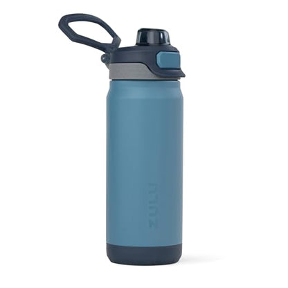 ZULU Powerfill Pro 18oz Kids Stainless Steel Water Bottle with Quick Fill Lid, Triple Wall Vacuum Insulated, Leak Proof Locking Lid, Sip & Chug, Reusable, BPA Free, Dishwasher Safe, Midnight Storm - color: Midnight Storm