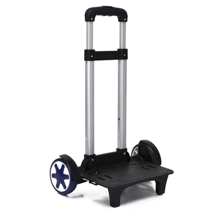 Aluminium Alloy Folding Backpack Trolley Cart Blue Wheeled Cart Aluminium Detachable Luggage Cart with Wheels for Bags Travel Luggage Cart, Unisex - color: Men