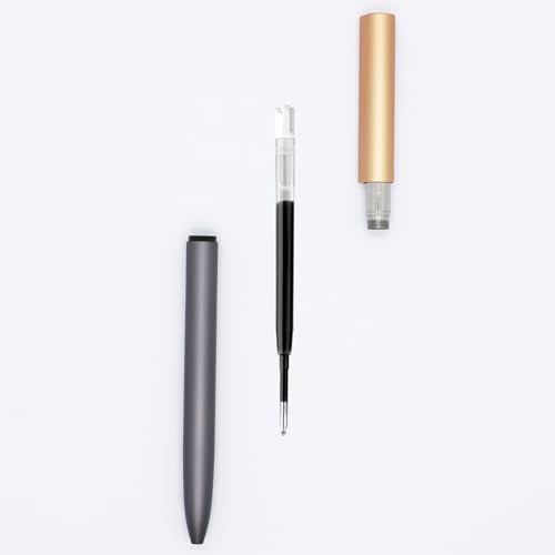 DunBong G2 Gel Ink Pen Refills, for Retractable Gel Pens, Gel Ink Rollerball Pens, 0.5mm Fine Point, Pack of 5 (Black) - color: Black