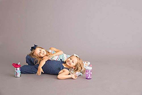 CamelBak Eddy+ Kids Bite Valve Straw Insulated Tritan Renew Water Bottle - color: Flower Power, size: 13.5 Ounces