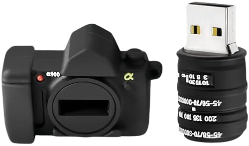 128GB Cartoon Lovely Camera USB Flash Drive Cute Novelty Memory Stick - color: Camera, size: 128GB