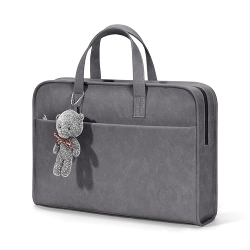 Protective Sleeve Case Bag Compatible with MacBook Pro 16 Inch, 15.6 inch, HP, Dell, Acer Aspire, Asus Notebook, Computer Bag with Shoulder Strap,Pocket,Handle, Gray - color: Gray, size: 15-16