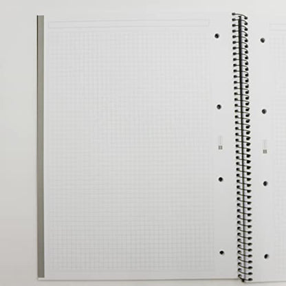 Miquelrius 1-subject A80 sheets Graph Poly A4 Notebook Grey