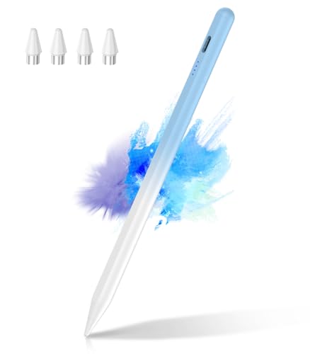 CMARS Stylus Pen for Touchscreen, Universal Tablet Pen for iPad/iPhone/Samsung/Huawei/Xiaomi/Android and More Devices, Stylists Pens Rechargeable Digital Pencil with Magnetic Function - Gradient Blue - color: Gradient Blue