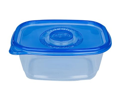 Glad GladWare Deep Dish Food Storage Containers with Lids, Large Rectangle BPA Free Plastic for Soups Salads and Meal Prep, Lock Tight Seal, Microwave Dishwasher Safe, 64 Oz, 3 Count - size: 64 oz - 3 Count, style: Rectangle