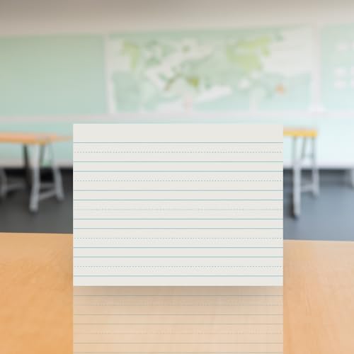School Smart Skip-A-Line Ruled Writing Paper, 1 Inch Ruled Long Way, 11 x 8-1/2 Inches, Pack of 500 - size: 11" x 8.5" - 1" Ruled