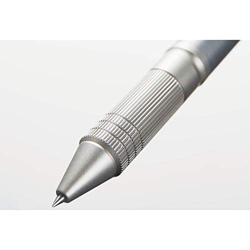 uni Jetstream 4&1 Metal Edition, 0.5mm Ballpoint Pen (Black, Red, Blue, Green) and 0.5mm Mechanical Pencil, Gun Metallic (MSXE52000A05.43) - color: silver (gunmetallic), size: 1 Count (Pack of 1)