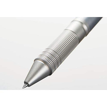 uni Jetstream 4&1 Metal Edition, 0.5mm Ballpoint Pen (Black, Red, Blue, Green) and 0.5mm Mechanical Pencil, Gun Metallic (MSXE52000A05.43) - color: silver (gunmetallic), size: 1 Count (Pack of 1)