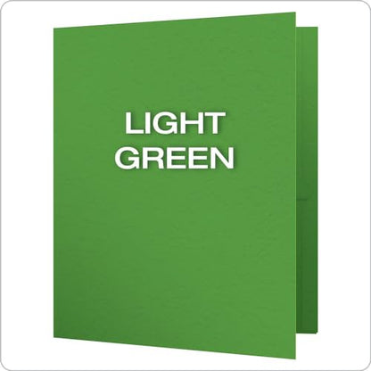 Oxford Twin Pocket Folders with Fasteners, Letter Size, Light Green, 25 per Box (57703) - color: Light Green, size: 25 Count