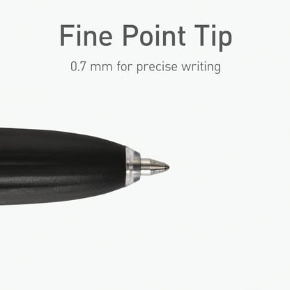Pentonic G-RT Retractable Gel Pens, 10 Count, Black Ink, 0.7 mm Fine Point, Smooth Writing For Journaling, Note Taking, Office & School (1002363) - color: Black, size: 1 Count (Pack of 10)