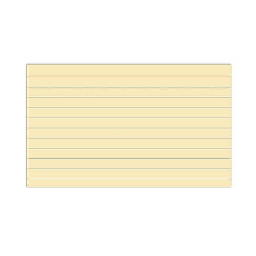 C-Line 3” x 5” Index Cards, Assorted Colors, Ruled, 100/PK (48810)