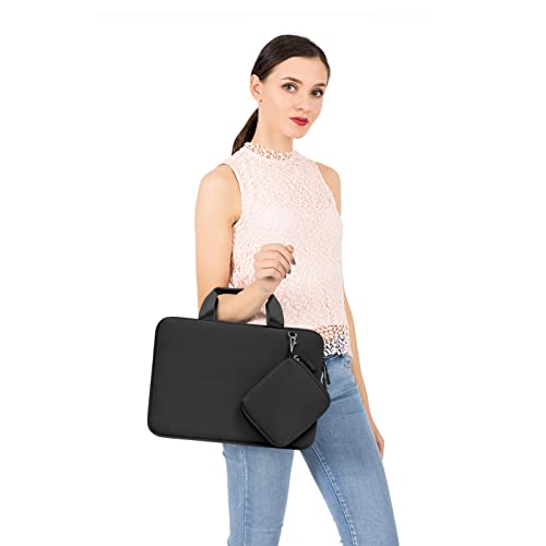 MOSISO Laptop Case 13 inch, Laptop Sleeve Bag Compatible with MacBook Neo 13 / Air M5 M4 M3 M2 M1 2026-2018 / Pro M2 M1, Neoprene Carrying Computer Bag with Handle&Detachable Small Case, Black - color: Black, size: 13 inch