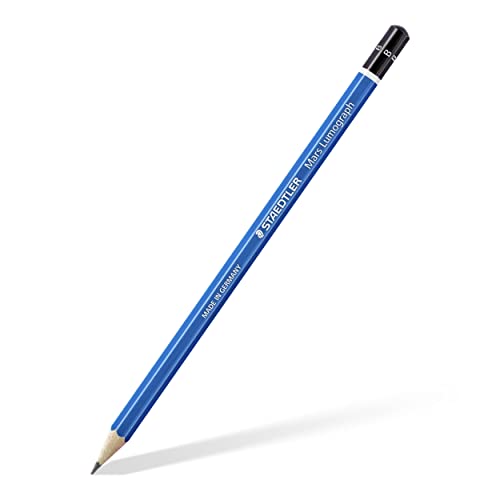 STAEDTLER Mars Lumograph B Graphite Art Drawing Pencil, 6 Pencils - style: B