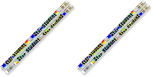 Musgrave Pencil Co Star Student Motivational Pencils School Supplies (Pack of 2) - size: 12 Count (Pack of 2)
