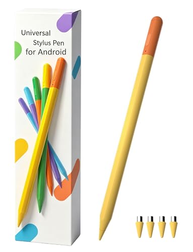 Stylus Pen Android for Samsung Galaxy Tab A11+ / A11 / A9+ / A9 / A8 Tablet S Pen, Stylus Compatible with Android Tablet Devices, Touch Screen Stylus with High Sensitivity (Yellow) - color: Yellow