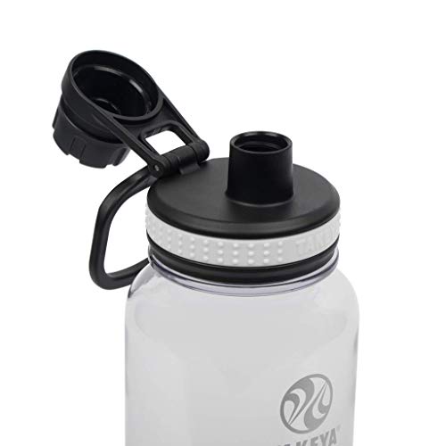 Takeya Tritan Water Bottle with Spout Lid - Durable Dishwasher-Safe Water Bottle - Simple, Modern Bottle - Reusable Water Bottle with Leak-Proof Lid - 40 oz, Clear - color: Clear, size: 40 Ounces