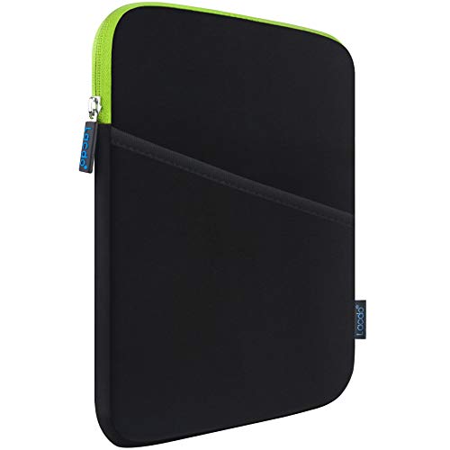 iPad Mini 7 Sleeve, iPad Mini Case Bag, Lacdo Shockproof Tablet Sleeve Case for iPad Mini 7,6,5,4,3,2 / Samsung Galaxy Tab A7 Lite 8.7" /Tab A 8.0" Protective iPad mini Sleeves Tablet Bag, Green/Black - color: Black/Green