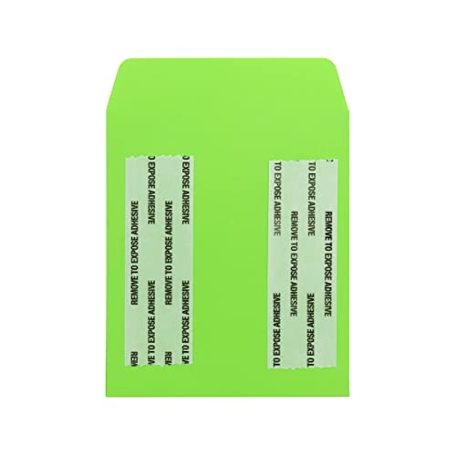 Hygloss 30 Pcs Library Card Pockets 3.5x5 Inch - Self-Adhesive Pocket Envelopes - Light Green Classroom Envelope Pockets - Ideal for Organizing - Colorful Small Library Book Pocket - color: Light Green, style: 30 Pockets