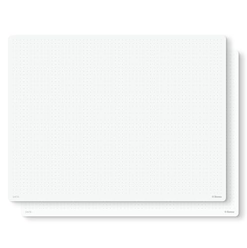 Notsu Dot Grid Notepads 8.5 x 11 inch, 2 Pack | Minimalist Dotted Memo Mouse Pads with Premium Thick Paper, Letter Size - size: 8.5" x 11", style: Dot Grid