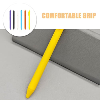 FOMIYES 12pcs Retractable Gel Pens with Quick Dry Ink and Plastic Barrel, Smooth Writing Handwriting Pens for Office Use and Exams, Comfortable Grip for Journaling and Note Taking