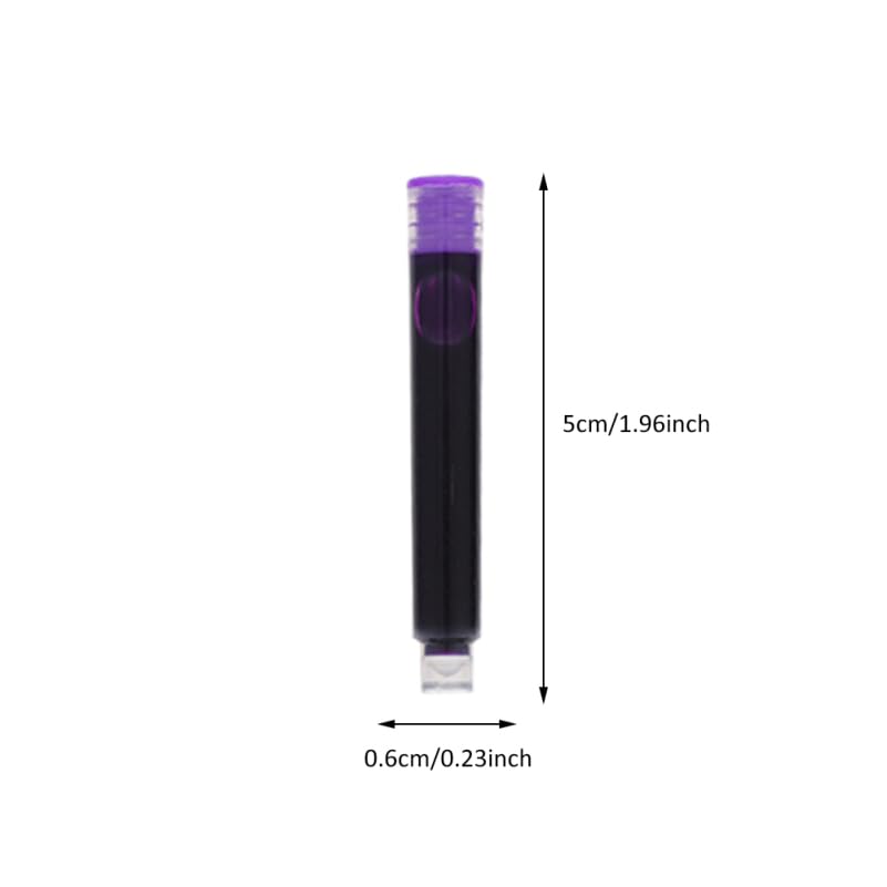 100pcs Erasable Fountain Pen Ink Cartridges Smooth Writing Refills for School and Office Supplies Compatible Most Fountain Pens