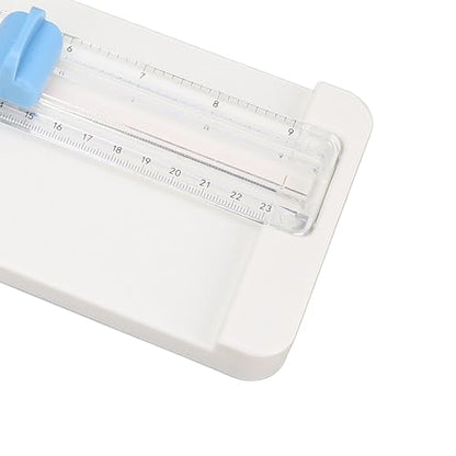 Paper Cutter Portable Paper Trimmer Cutter 4 in 1 Paper Trimmer Scrapbooking Tool Paper Trimmer with 45 to 90 Degree Angle Measuring (Blue) - color: Blue