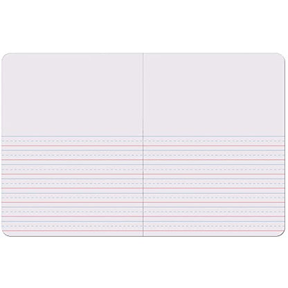 Pacon® Primary Composition Book, Book Bound, D'Nealian/Zaner-Bloser, 1/2" x 1/4" x 1/4" Picture Story Ruled, 9-3/4" x 7-1/2", 100 Sheets, Pack of 6