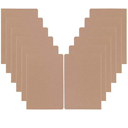 XYark 12 Pack College Ruled Notebook Journals Bulk, Lined Paper, 60 Page, 5.5x8.3 inch, A5, Travel Journal Set for Travelers, Students, Church, Office, Writing Diary Subject Notebooks Planner, Kraft - color: Kraft
