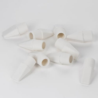 Pentel Hi-Polymer Eraser Caps, White, Box of 144 Caps (ZEH-02)