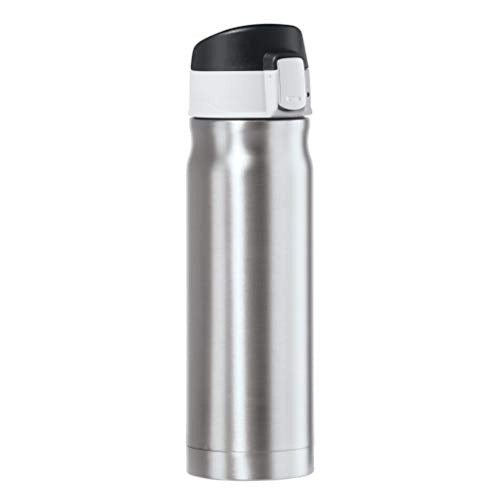 Oggi Caliber Stainless Steel Travel Water Bottle- Insulated Coffee Mug, Metal Water Bottle, Sports Bottle, Water Flask, Travel Bottles, 17oz, Stainless - color: Stainless