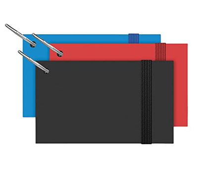 Index Cards, White Ruled 3x5 Inch Index Card with Ring, Note Taking Ruled Paper for School, Learning, Journaling, Recipe, Flash Cards | Ring Index Card with Elastic Band - 100 Sheets Per Pad - 3 Pack