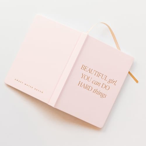 Sweet Water Decor Journal for Women - Pink Journal & Writing Notebooks for Adults - Cute & Beautiful Journals for Women - 100 Ruled Pages - Journal with Gold Foil Details - Beautiful Girl. Size: 8.1" x 5.6" x .6" - style: Beautiful Girl