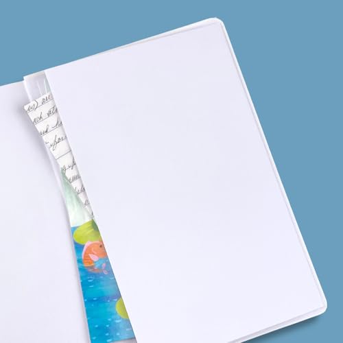 RICCO BELLO Wide Ruled Hardcover Diary Journal, Blue Shark | For Kids, Tweens, Bookmark, Band Closure, Storage Pocket, 5.7 x 8.4 Inches, 192 Pages - color: Blue Shark