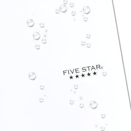 Five Star Spiral Notebook + Study App, 3 Subject, College Ruled Paper, 8-1/2" x 11", 150 Sheets, Fights Ink Bleed, Water Resistant Cover, White (72464) (Pack of 6) - color: White, size: 1 Count (Pack of 6)