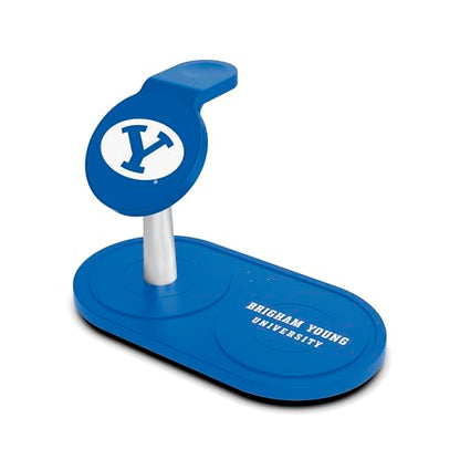 SOAR Collegiate 3-in-1 Wireless Charging Station - color: BYU Cougars