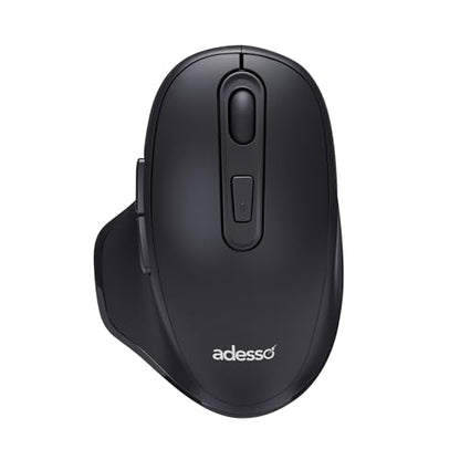 Adesso WKB-7500CB Wireless Ergonomic Keyboard and Mouse Combo with Copilot AI Hotkey Scissor Switch Keys Split Keyframe Design Adjustable DPI Optical Mouse for Windows Mac PC Laptop Black