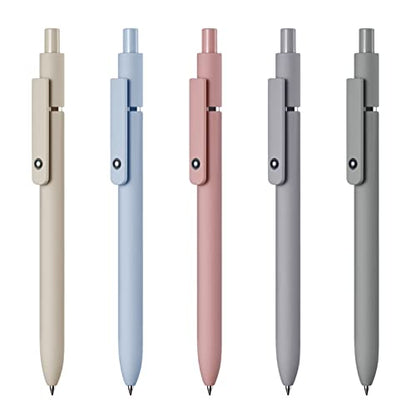 Gel Pens, 5 Pcs 0.5mm Quick Dry Black Ink Pens | Nursing School Essentials, Fine Point Smooth Writing Pens, Cute Office Supplies Gifts for Women
