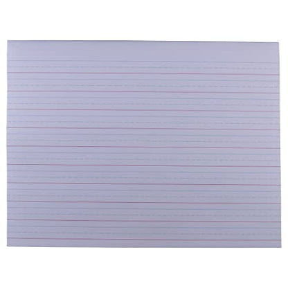 Top Flight Multi-Method 3rd Grade Primary Tablet, 1/2 Inch Ruling, Bond Paper, 11 x 8.5 Inches, 40 Sheets (56419), White