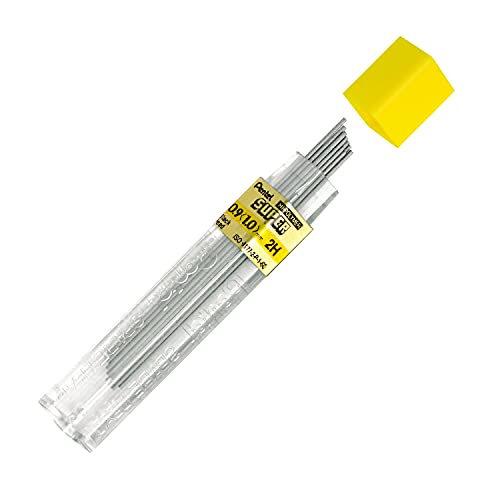 Pentel Super Hi-Polymer Lead Refill, 0.9mm Thick, 2H, 180 Pieces of Lead (50-9-2H) - style: 2H Lead