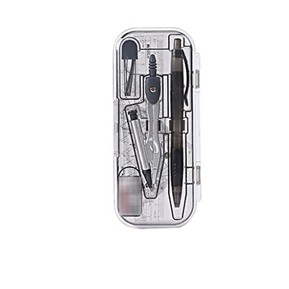 Mathematical Geometry Set Geometry Precision Tools Math Geometry Kit Metal Compass Student Circle Drawing Tools & Storage Box Math Supplies Ruler Compass Set