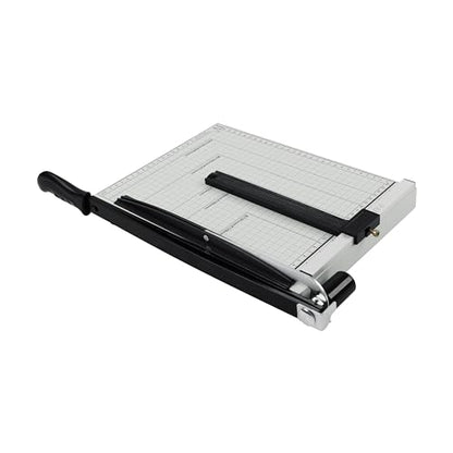 Precision Paper Cutter for A4/B5/A5/B6/B7, 10x13 inches, 70GSM Capacity, Metal Base - color: White