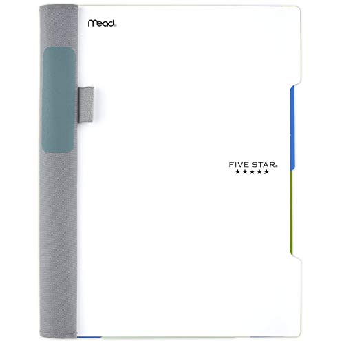 Five Star Advance Spiral Notebook, 2 Subject, College Ruled Paper, 100 Sheets, 9-1/2" x 6", White (73166) - color: White
