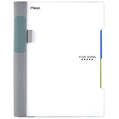 Five Star Advance Spiral Notebook, 2 Subject, College Ruled Paper, 100 Sheets, 9-1/2" x 6", White (73166) - color: White