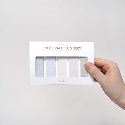 Monolike Color Palette Sticky Grid 500 B Set 4p - Self-Adhesive Memo Pad 30 Sheets - color: Grid 500 B
