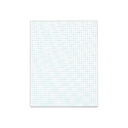 TOPS™ Quadrille Pad, 8 1/2" x 11", Quad Ruled, White, 50 Sheets Per Pad, Pack Of 12 Pads