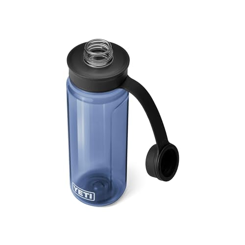 YETI Yonder Water Bottle with Yonder Tether Cap, Lightweight, Leakproof and BPA-Free - color: Navy, size: 25 Ounces