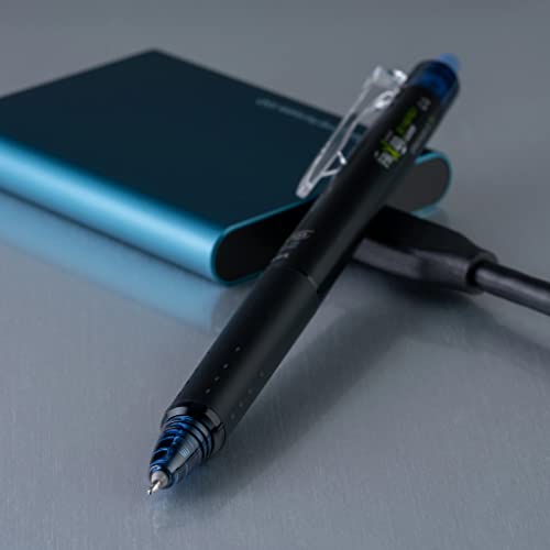 Pilot FriXion Synergy Clicker Erasable, Refillable, Retractable Gel Ink Pens, Extra Fine Point 0.5 mm, Pack of 8, Navy Ink, FriXion Erasable Pens 0.5 - Ideal for School & Office Writing - color: Navy