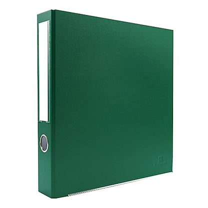 3-Ring Premium Round-Ring Binder - Evergreen, 2" Spine, by Bindertek | 275 Sheet Capacity, 1.5" Round Rings, Linen-Textured Covers, Steel Reinforced Edges, Spine Label Included - color: Evergreen, size: 2" Spine